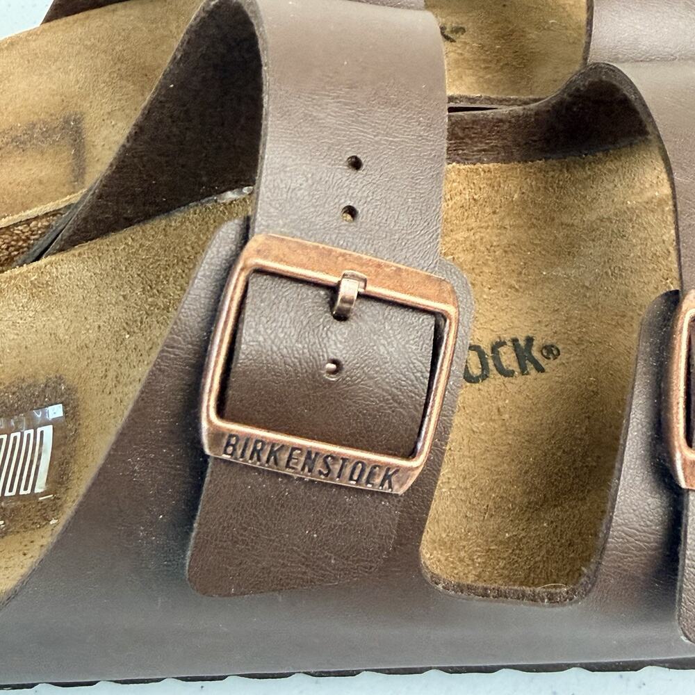 BIRKENSTOCK Arizona 43 Regular Habana Oiled Leather Dark Brown Soft Footbed NWOT - Picture 7 of 8